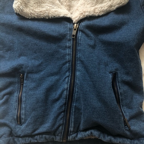 Crazy 8 faux fur size M jacket - Picture 3 of 6